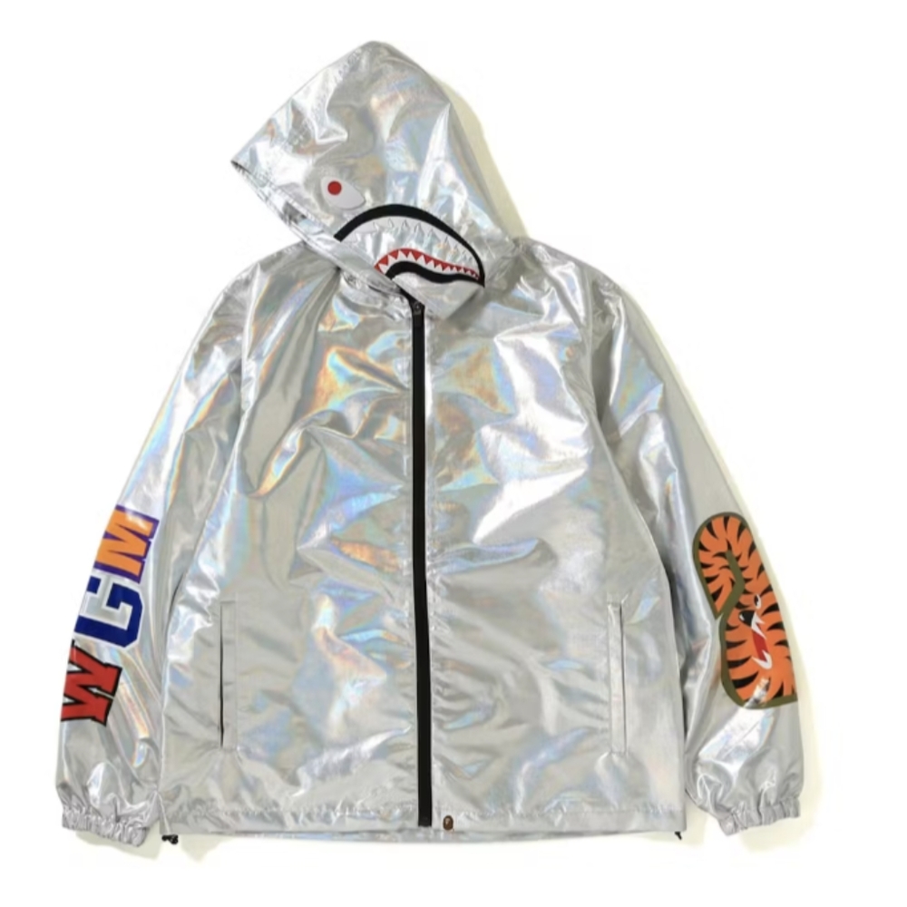 NWT Authentic BAPE Aurora Shark Hoodie Jacket